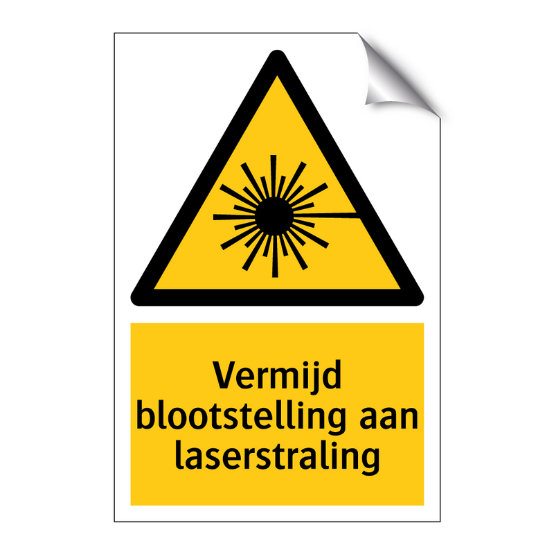 Vermijd blootstelling aan laserstraling