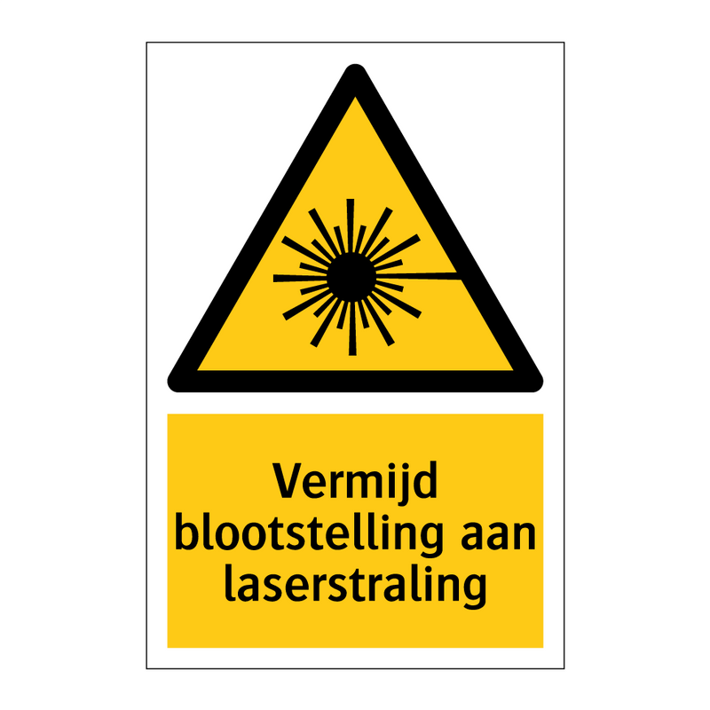 Vermijd blootstelling aan laserstraling