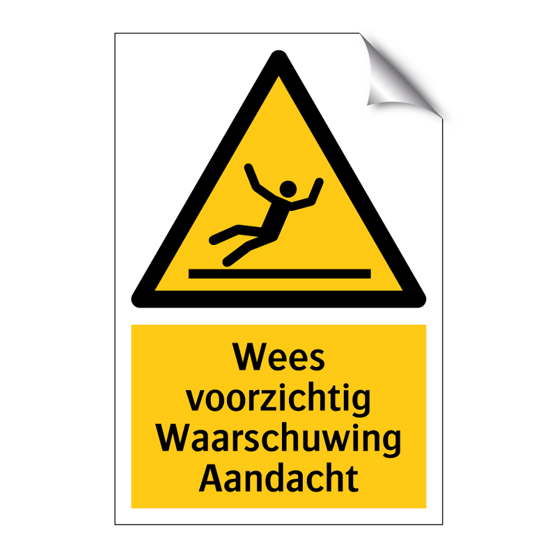 Wees voorzichtig Waarschuwing Aandacht