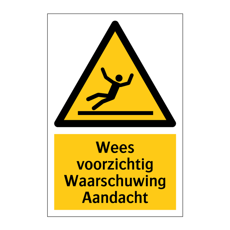 Wees voorzichtig Waarschuwing Aandacht