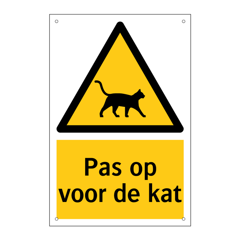 Pas op voor de kat