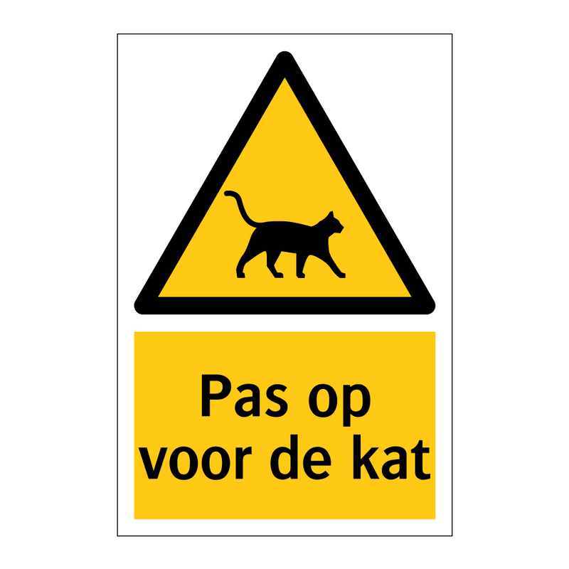 Pas op voor de kat