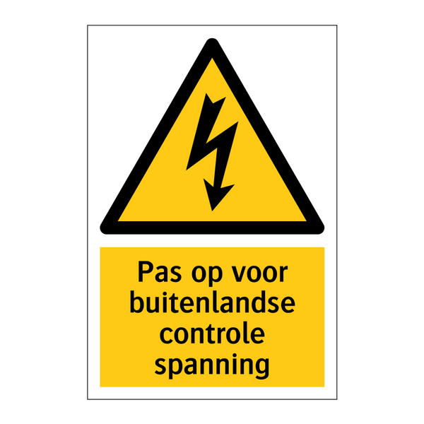 Pas op voor buitenlandse controle spanning