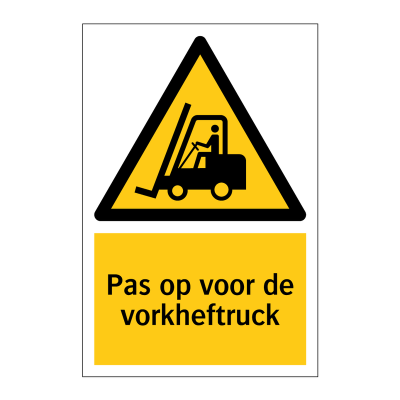 Pas op voor de vorkheftruck