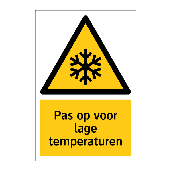 Pas op voor lage temperaturen