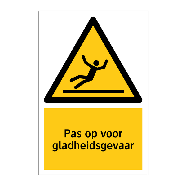 Pas op voor gladheidsgevaar