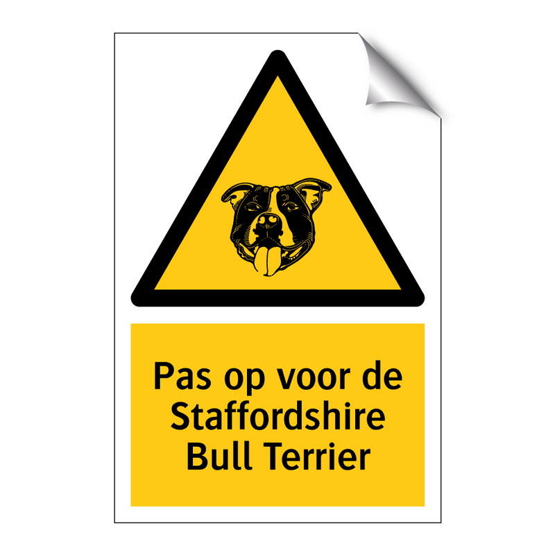 Pas op voor de Staffordshire Bull Terrier