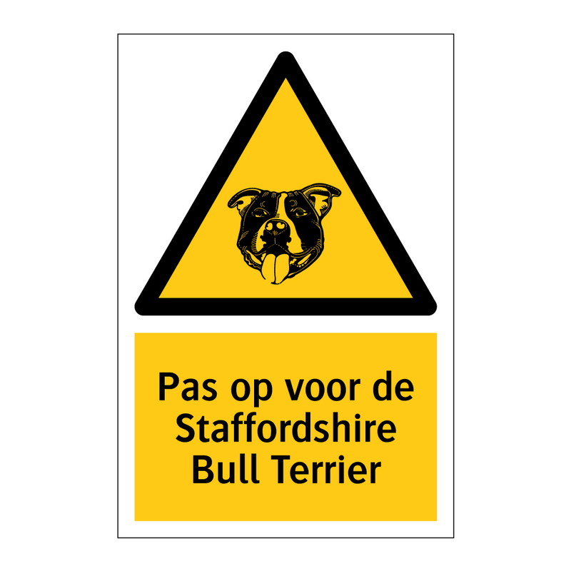 Pas op voor de Staffordshire Bull Terrier