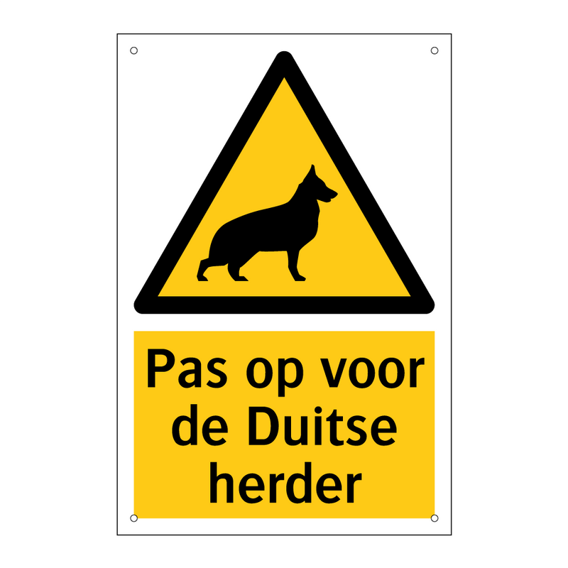 Pas op voor de Duitse herder