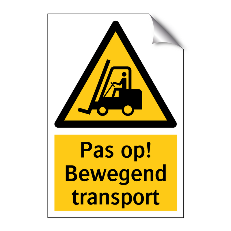 Pas op! Bewegend transport