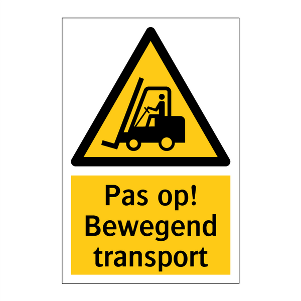 Pas op! Bewegend transport