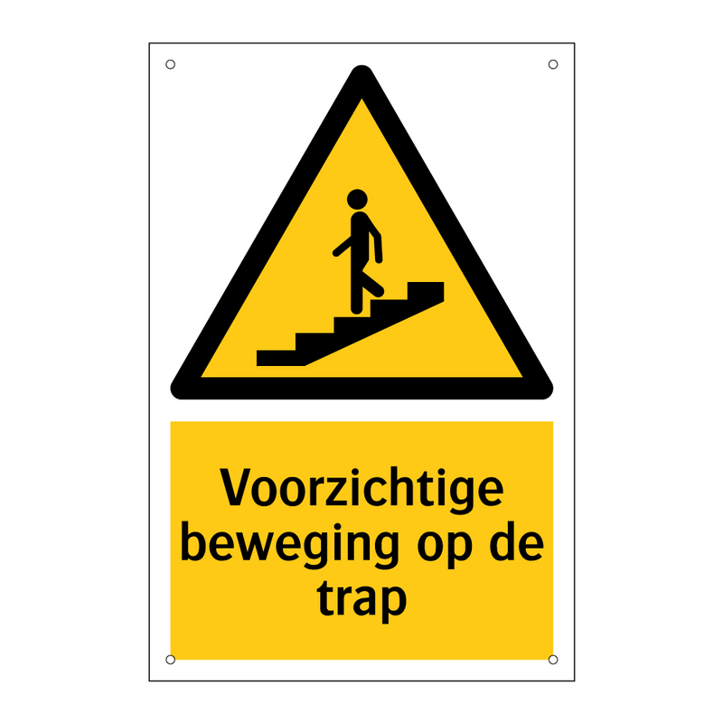 Voorzichtige beweging op de trap