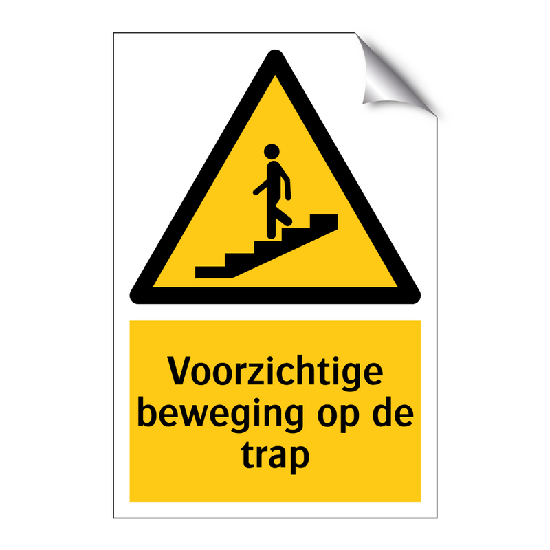 Voorzichtige beweging op de trap