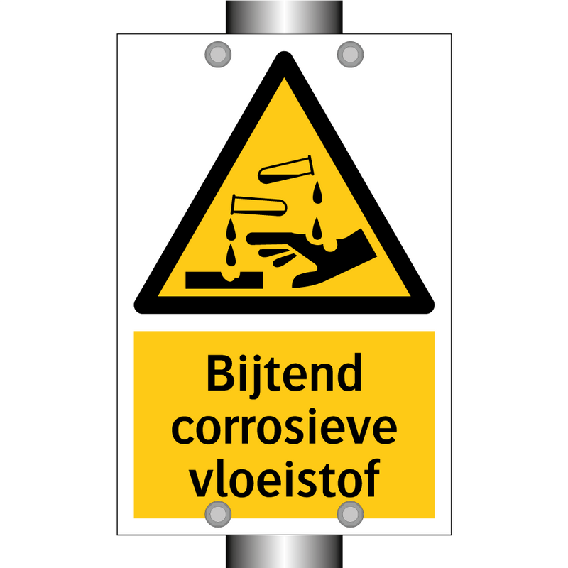 Bijtend corrosieve vloeistof