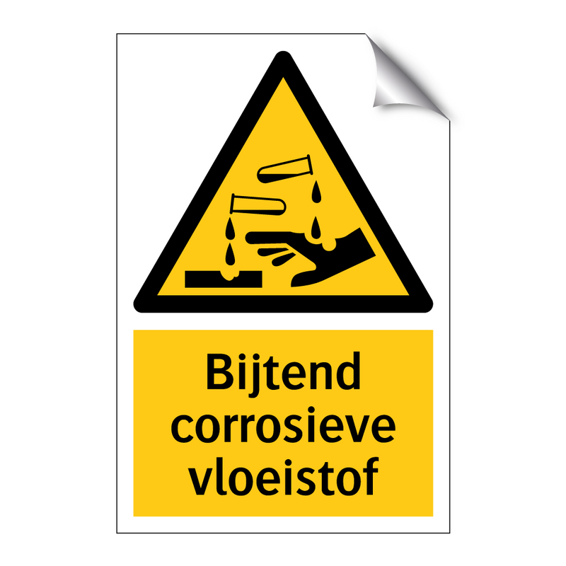 Bijtend corrosieve vloeistof