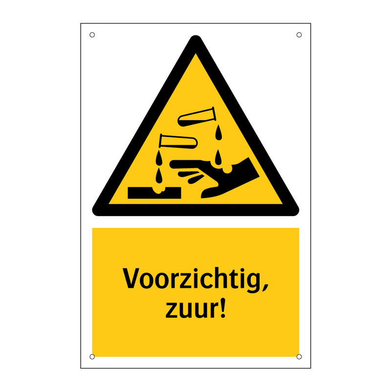 Voorzichtig, zuur!