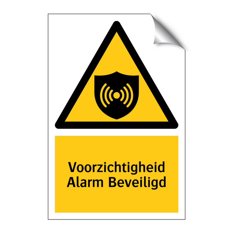 Voorzichtigheid Alarm Beveiligd