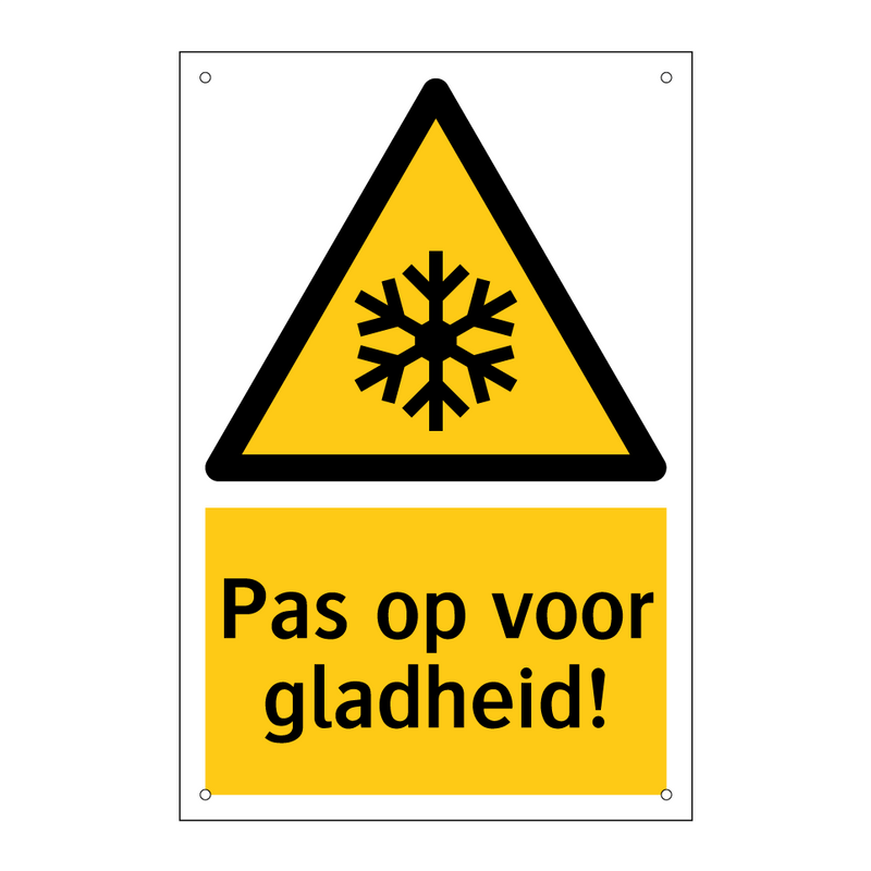 Pas op voor gladheid!