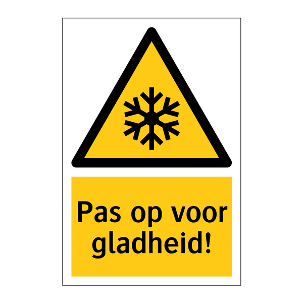 Pas op voor gladheid!