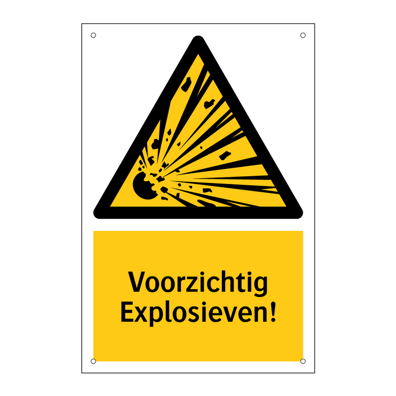 Voorzichtig Explosieven!