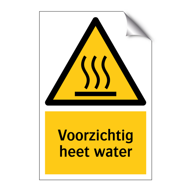 Voorzichtig heet water