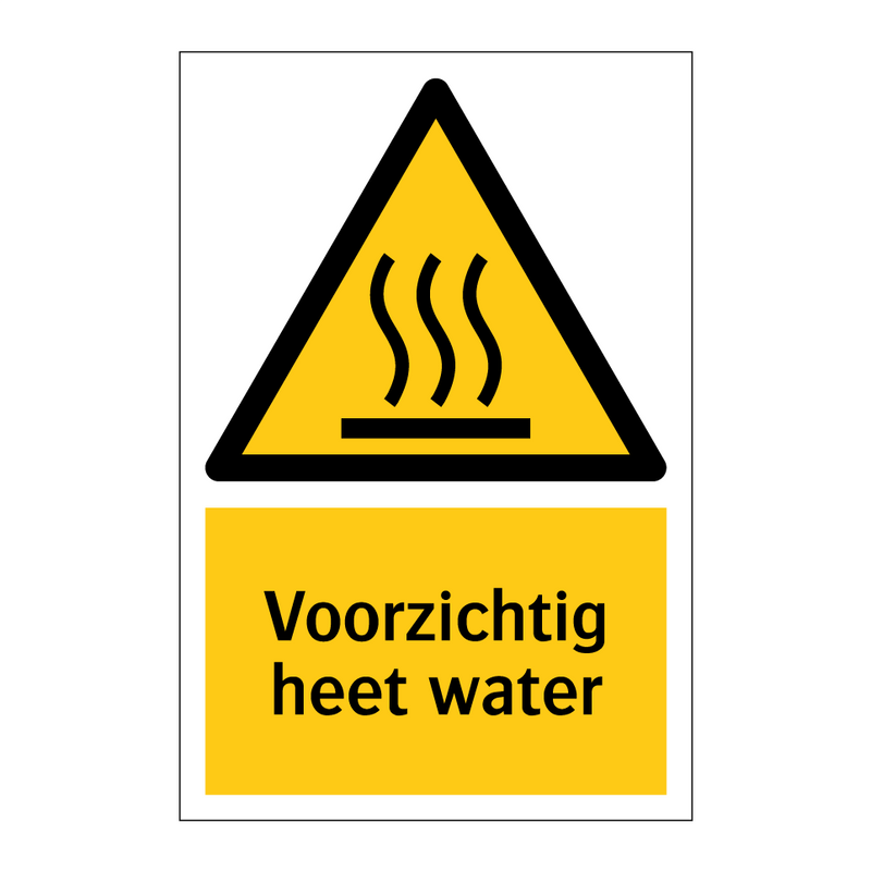 Voorzichtig heet water