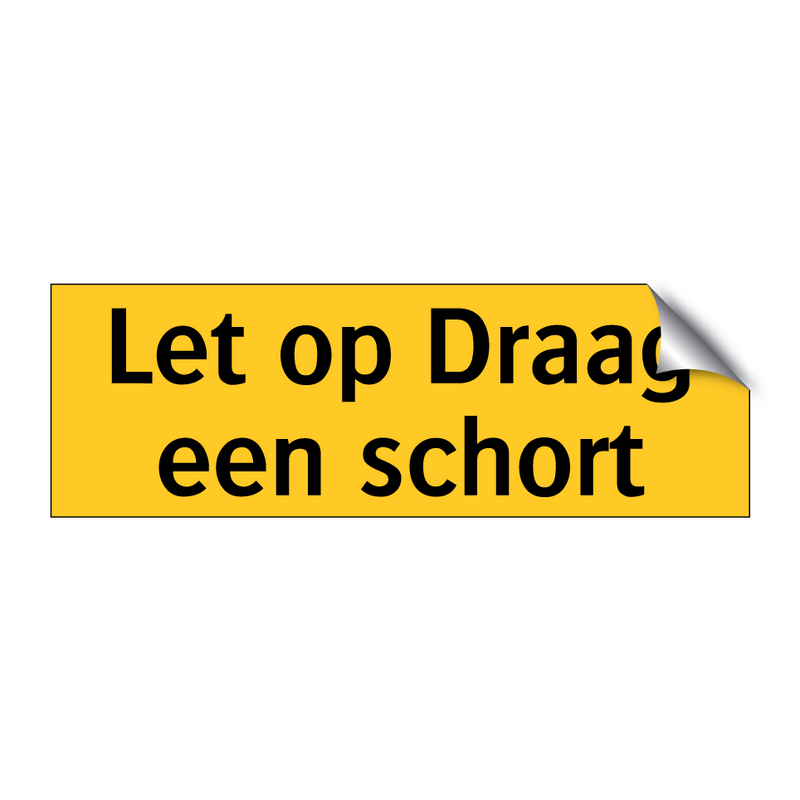 Let op Draag een schort & Let op Draag een schort & Let op Draag een schort