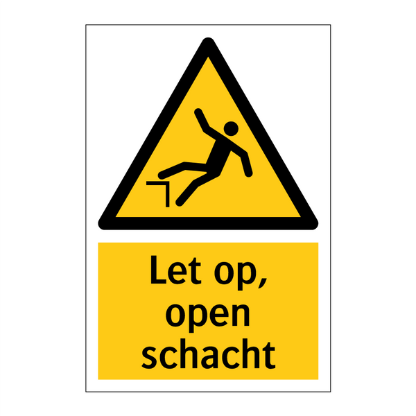 Let op, open schacht