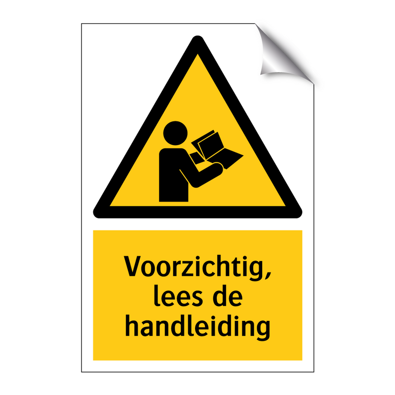 Voorzichtig, lees de handleiding