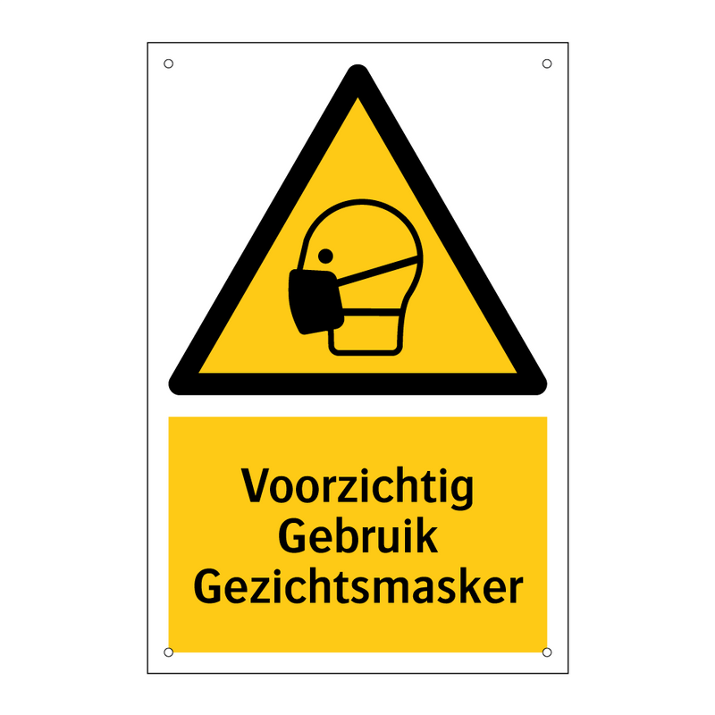 Voorzichtig Gebruik Gezichtsmasker