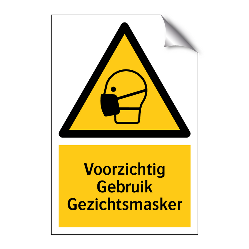 Voorzichtig Gebruik Gezichtsmasker