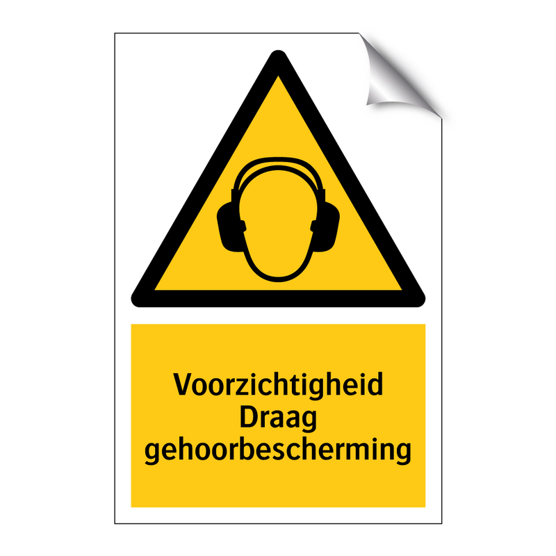 Voorzichtigheid Draag gehoorbescherming