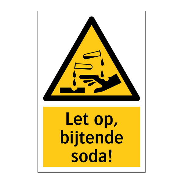 Let op, bijtende soda!