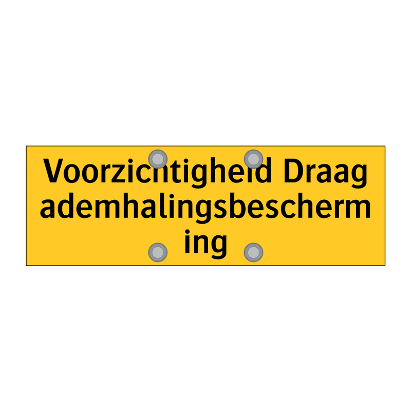 Voorzichtigheid Draag ademhalingsbescherming & Voorzichtigheid Draag ademhalingsbescherming