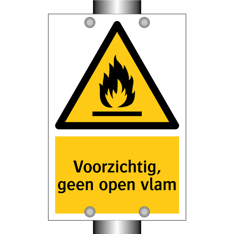 Voorzichtig, geen open vlam