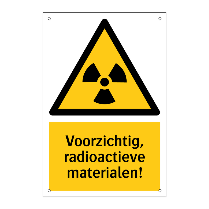 Voorzichtig, radioactieve materialen!