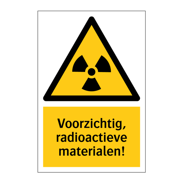 Voorzichtig, radioactieve materialen!