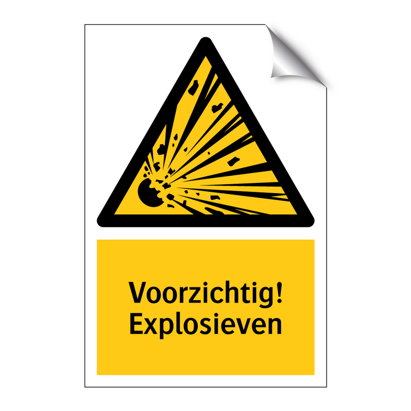 Voorzichtig! Explosieven