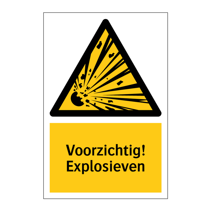 Voorzichtig! Explosieven