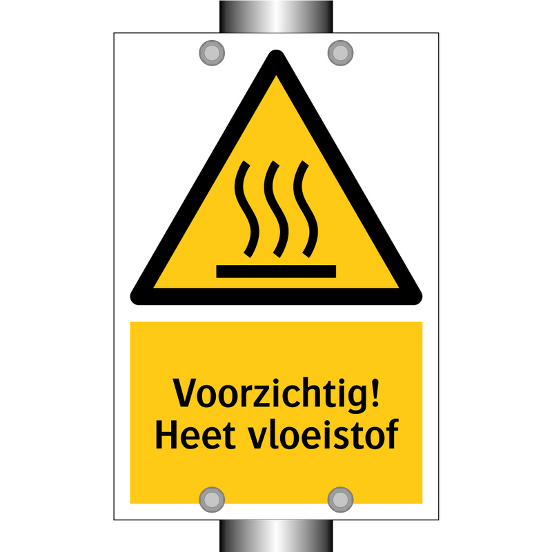 Voorzichtig! Heet vloeistof