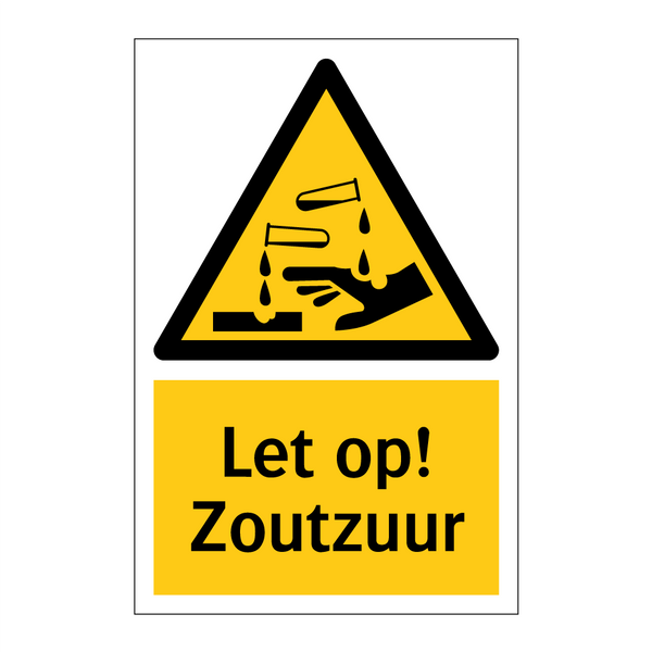 Let op! Zoutzuur