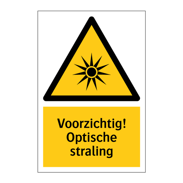 Voorzichtig! Optische straling