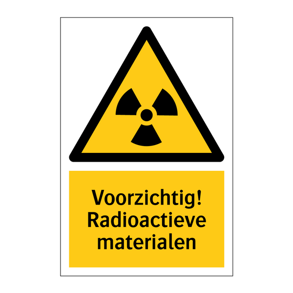 Voorzichtig! Radioactieve materialen