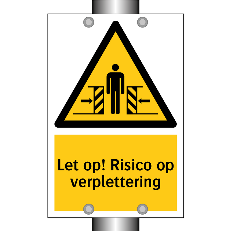 Let op! Risico op verplettering