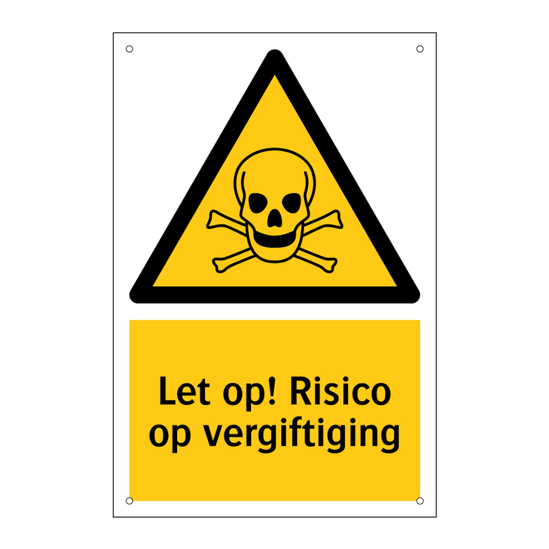 Let op! Risico op vergiftiging