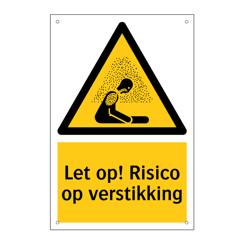 Let op! Risico op verstikking