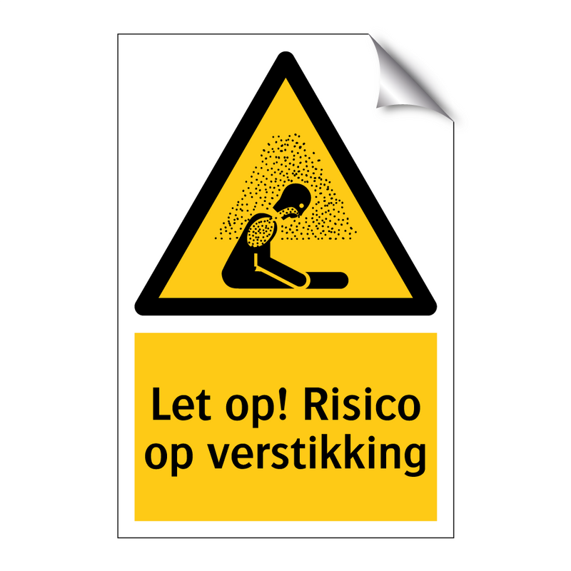 Let op! Risico op verstikking