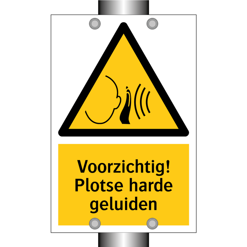 Voorzichtig! Plotse harde geluiden