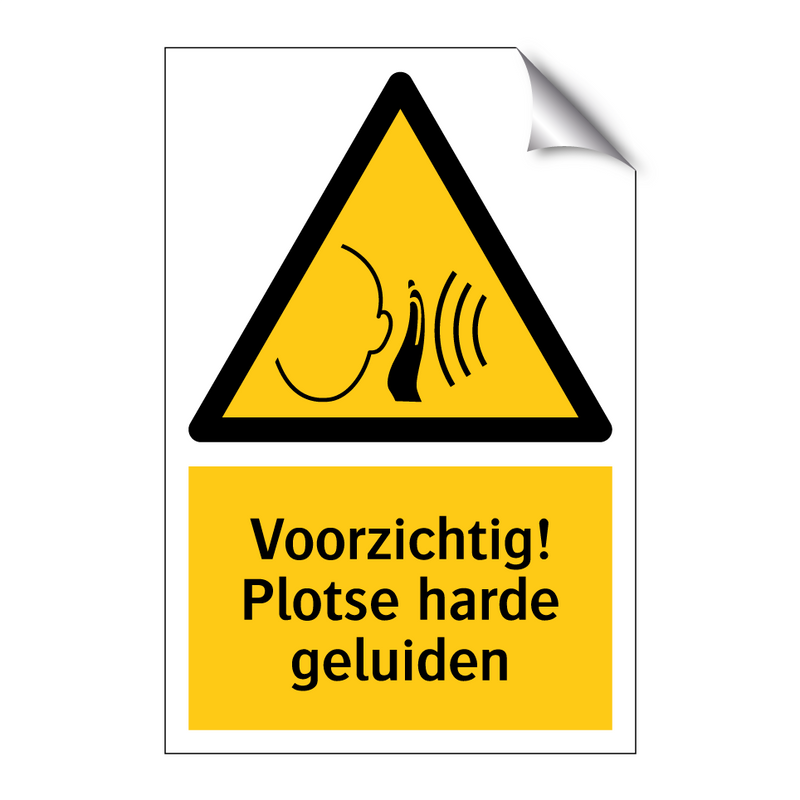 Voorzichtig! Plotse harde geluiden