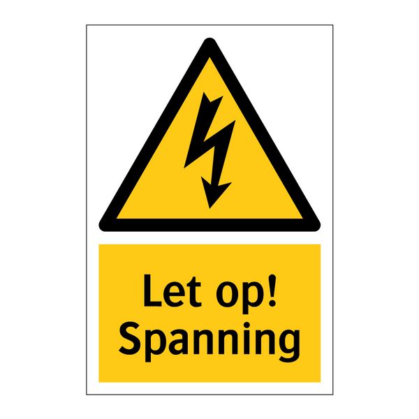 Let op! Spanning